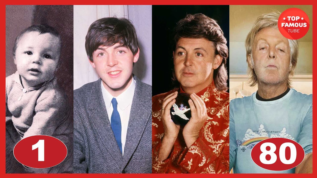 Трансформация Пола Маккартни ⭐ От 1 до 80 лет
