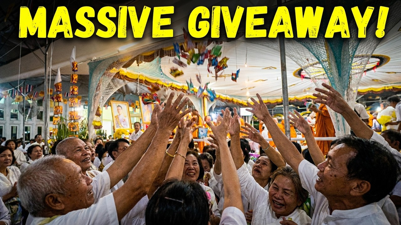 5:00 am ✨Horukhun give away at Lakkhi biggest event 9-12Jan26 #หลวงพ่อวิริยังค์ ​#วัดธรรมมงคล  