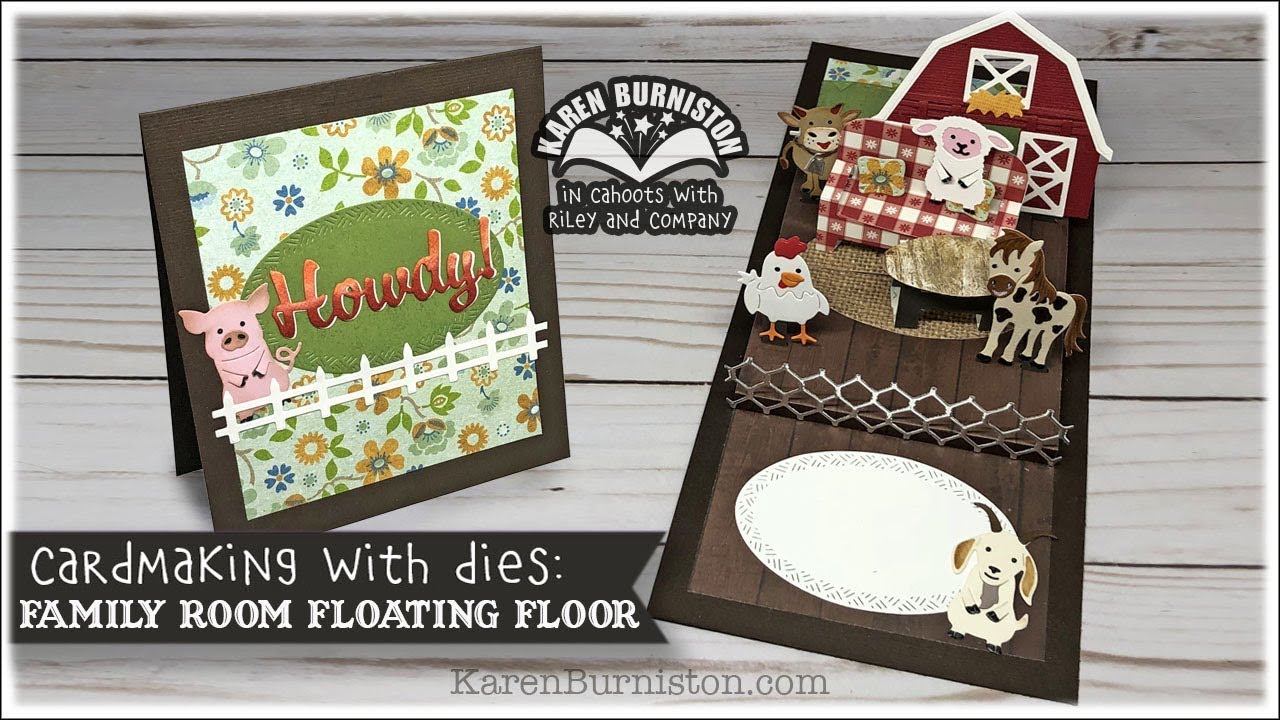 Cardmaking with Dies: Family Room Floating Floor Pop-up