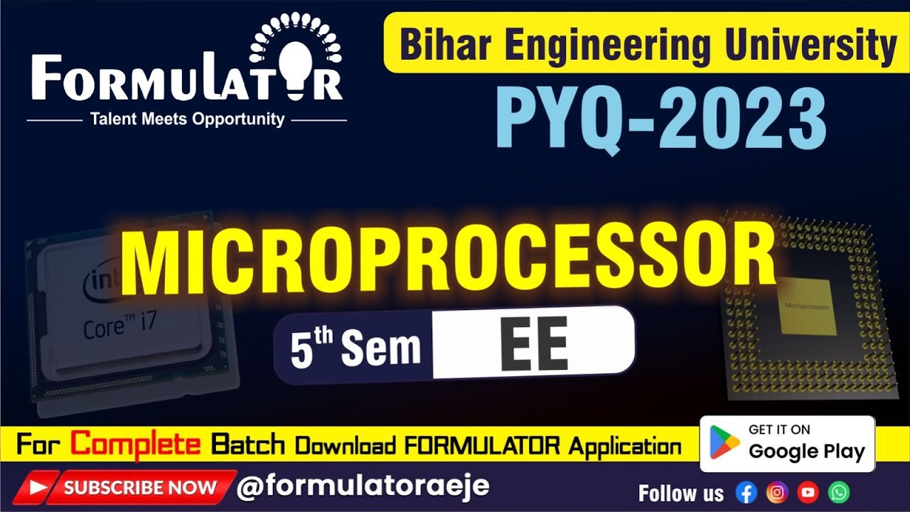 BEU PYQ-2023 | Microprocessor | 5th Semester | EE I Electrical Engineering