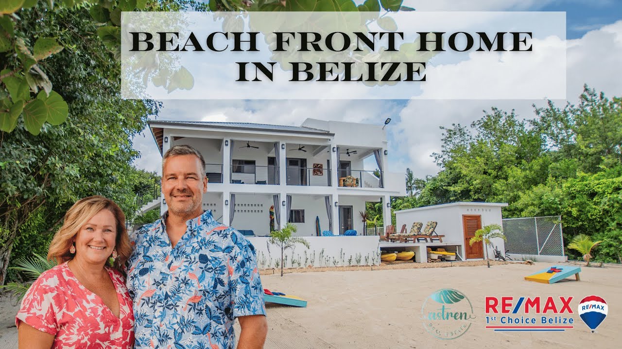 Beachfront home for sale in Belize