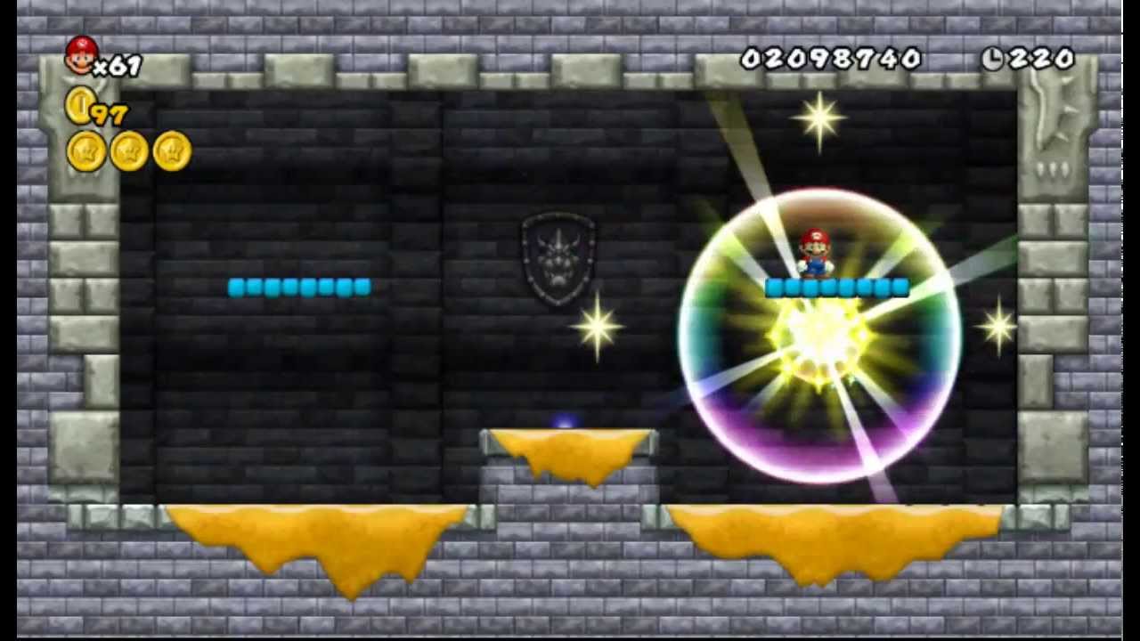Newer Super Mario Bros Wii # World 3-Castelo Moltenwire Castle