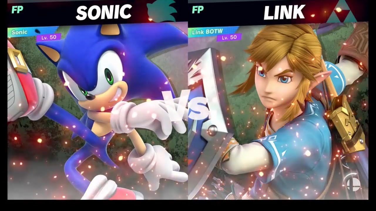 Super Smash Bros Ultimate Amiibo Fights   Request #4055 Sonic vs Link