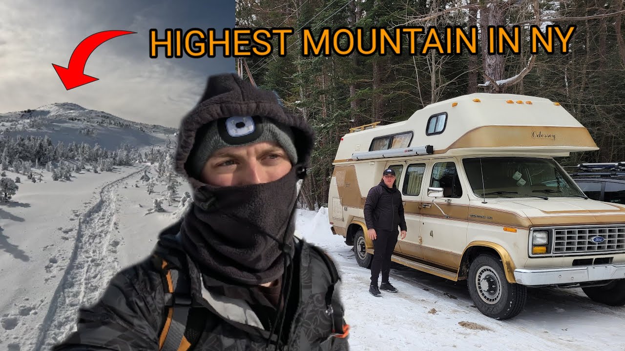 Vintage Van Road Trip to Upstate New York (Winter Hiking in the Adirondacks)
