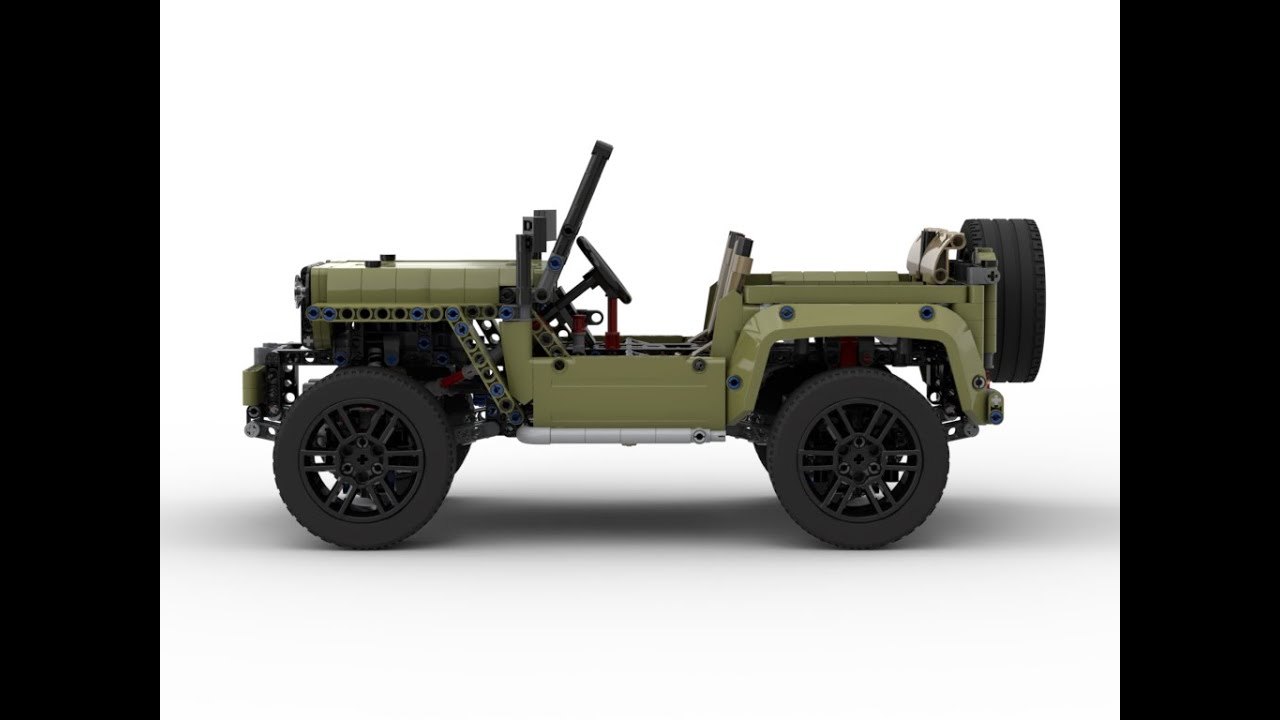 Lego Technic 42110 C model - Willys Jeep