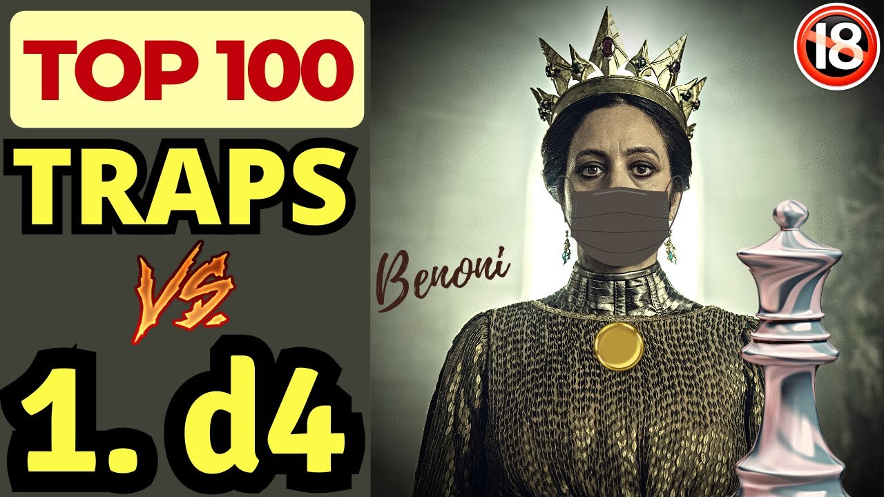 Top 100 Traps Against d4 in the Benoni Gambit 💯😮😮