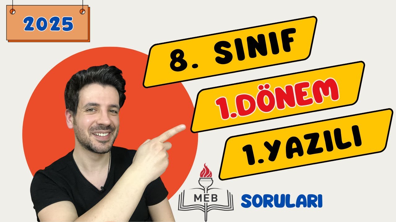 8. Sınıf İnkılap Tarihi 1. Dönem 1. Yazılı - MEB Soruları