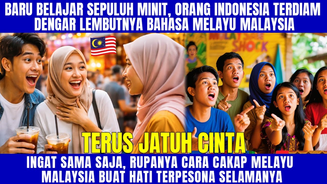 “BARU BELAJAR 10 MINIT… Orang Indonesia TERUS JATUH CINTA Bahasa Melayu Malaysia?!” 🤯🇲🇾