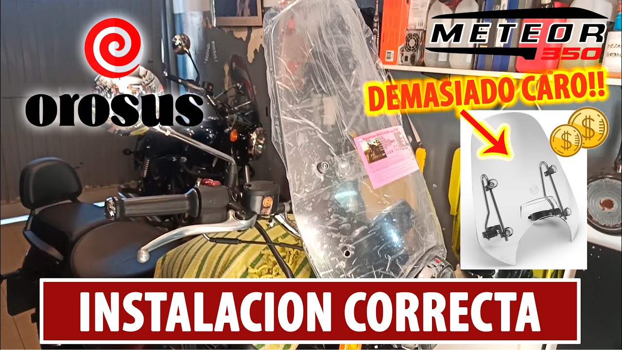 Royal Enfield Meteor 350 | Colocación de Parabrisas Universal