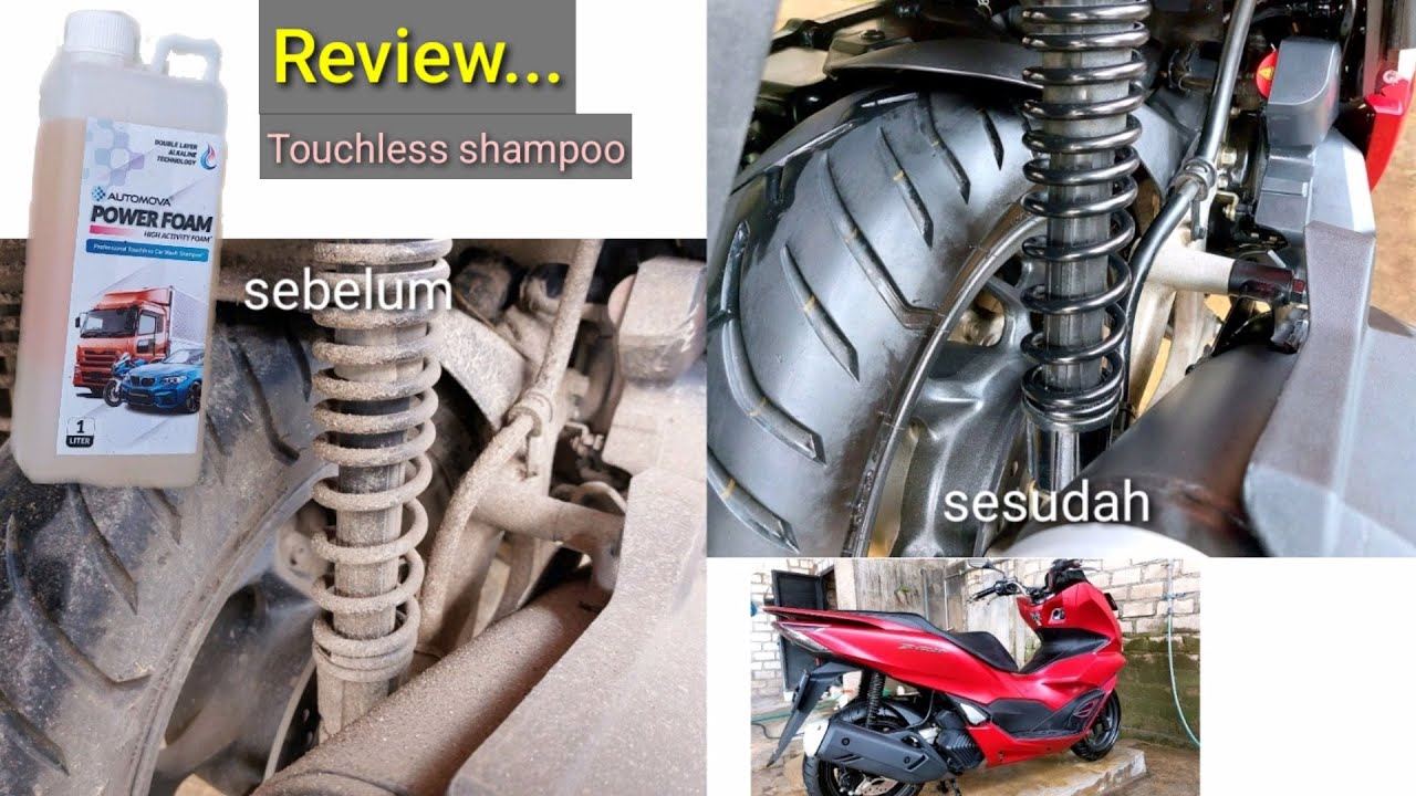 Review shampoo AUTOMOVA. cuci tanpa sentuh.  produk dalam NEGERI.