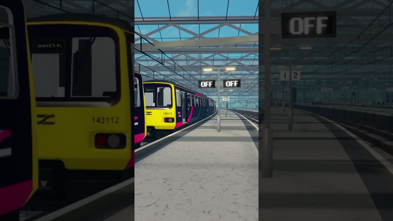 QUADRUPLE Class 143 arriving at Stepford Central #shorts