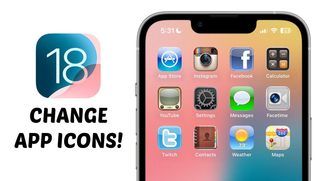 How to Change App Icons on iPhone - iOS 18