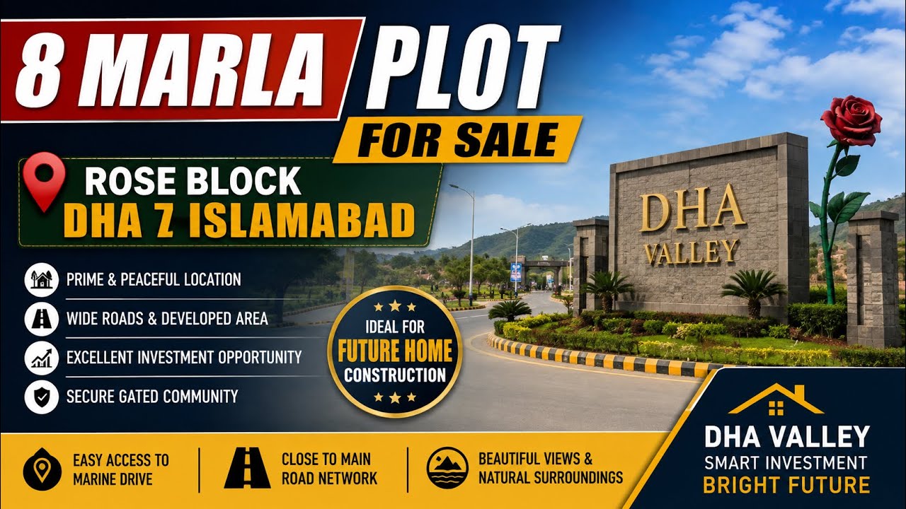 8 Marla Plot for Sale in Rose Block DHA 7 Islamabad | Prime Investment Opportunity | DHA Valley