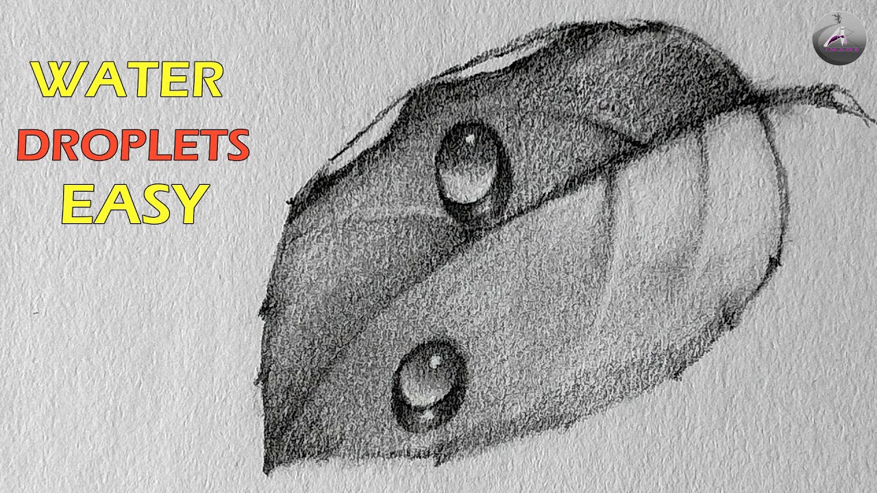 How to draw water droplets  | Step by step