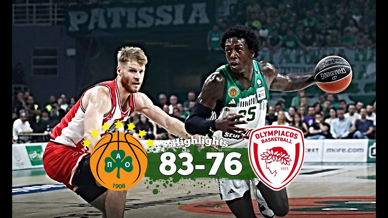 Παναθηναϊκός - Ολυμπιακός 83-76 | Στιγμιότυπα - 3ος Τελικός Basket League (10/6/2024)