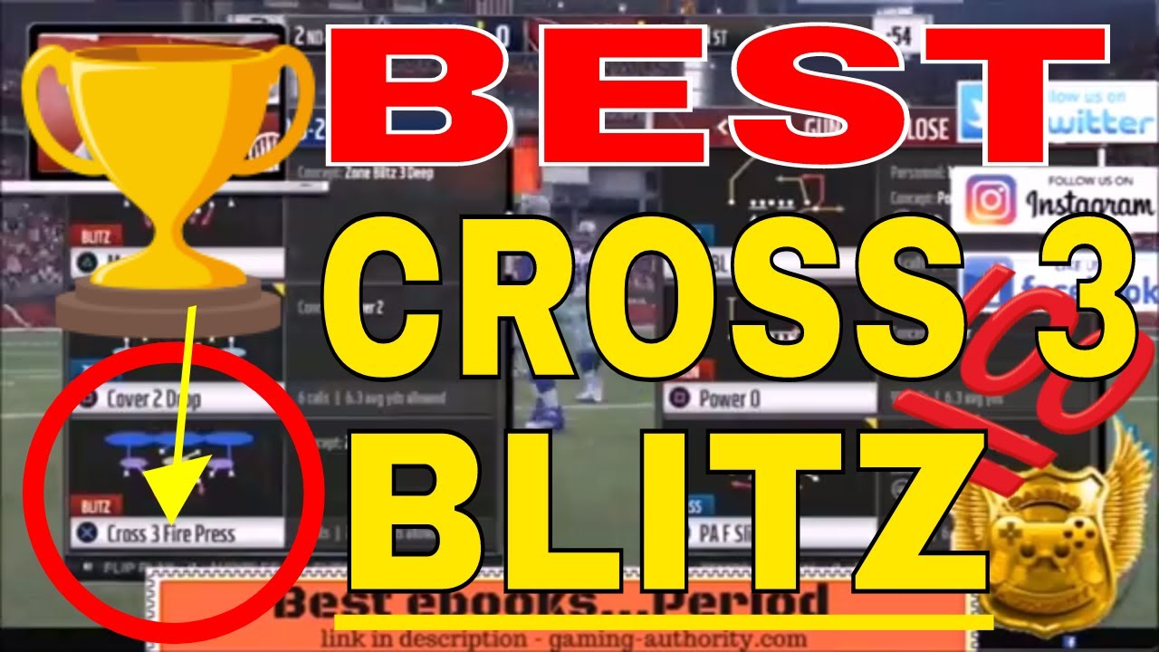 MADDEN 18 BEST LB CROSS 3 BLITZ. BEST BLITZ IN MADDEN. MOST CONSISTENT BLITZ. AGAINST A BLOCKED RB
