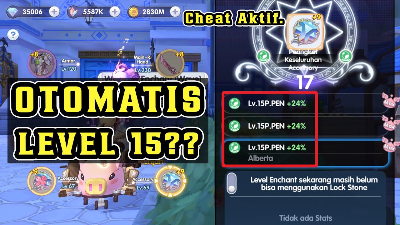 ROX BOCOR TRICK RAHASIA ENCHANT PASTI LEVEL 15