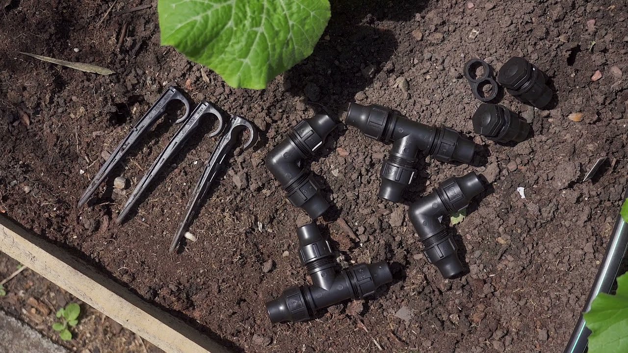 Drip Line | Irrigating a Vegetable Plot Using Nut Lock Connectors