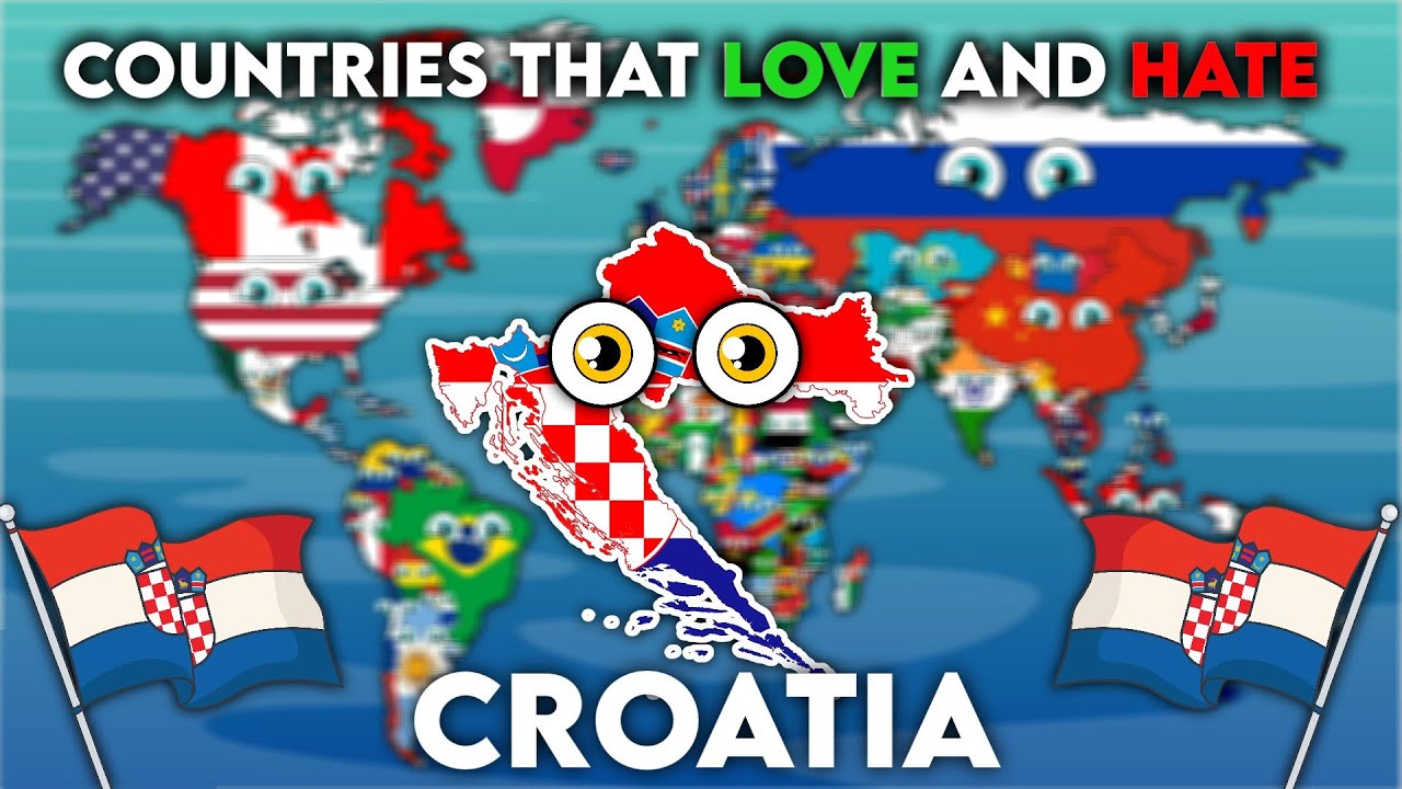All Countries that love and hate Croatia 🇭🇷