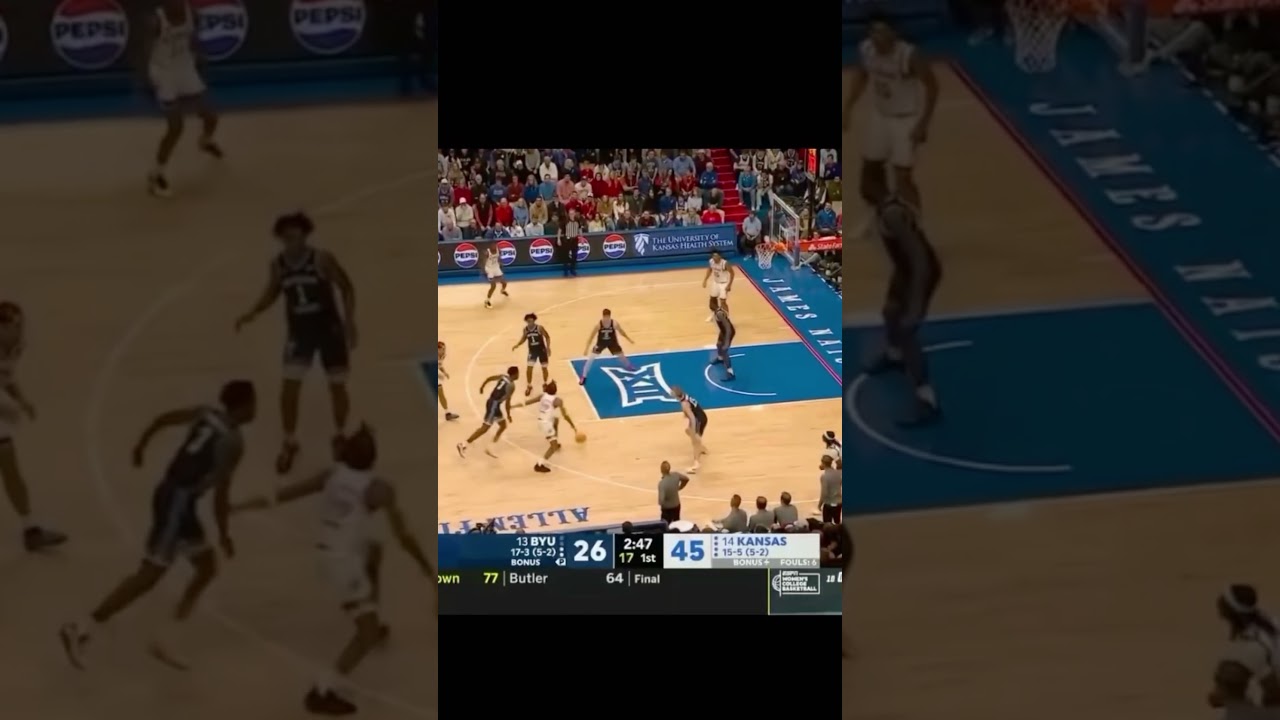 Darryn Peterson with the poster dunk! 