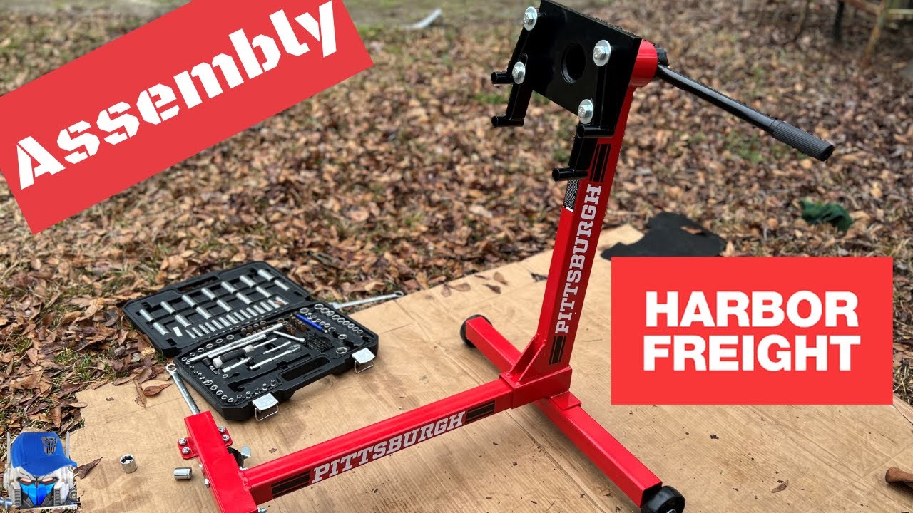 Как собрать - HARBOR FREIGHT - Подставка для двигателя грузоподъемностью 1000 фунтов: версия 2022...