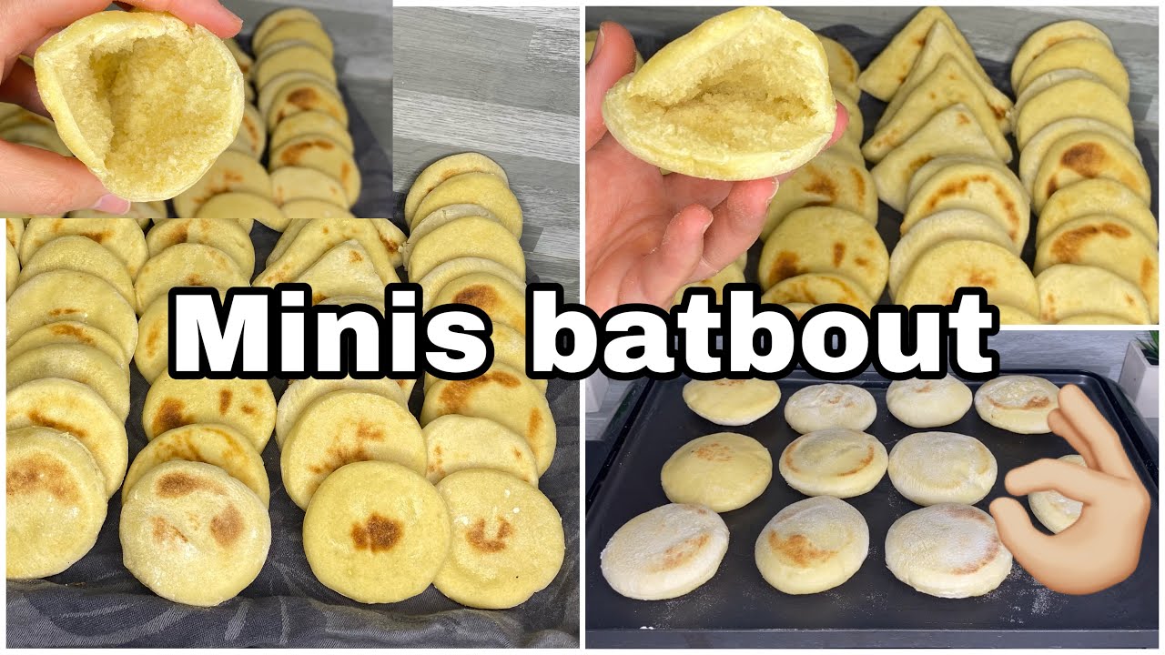 Des minis batbout 💯réussis,creux à l’intérieur 👌🏼ميني بطبوط  منفوخ وخفيف مع أسرار نجاحه