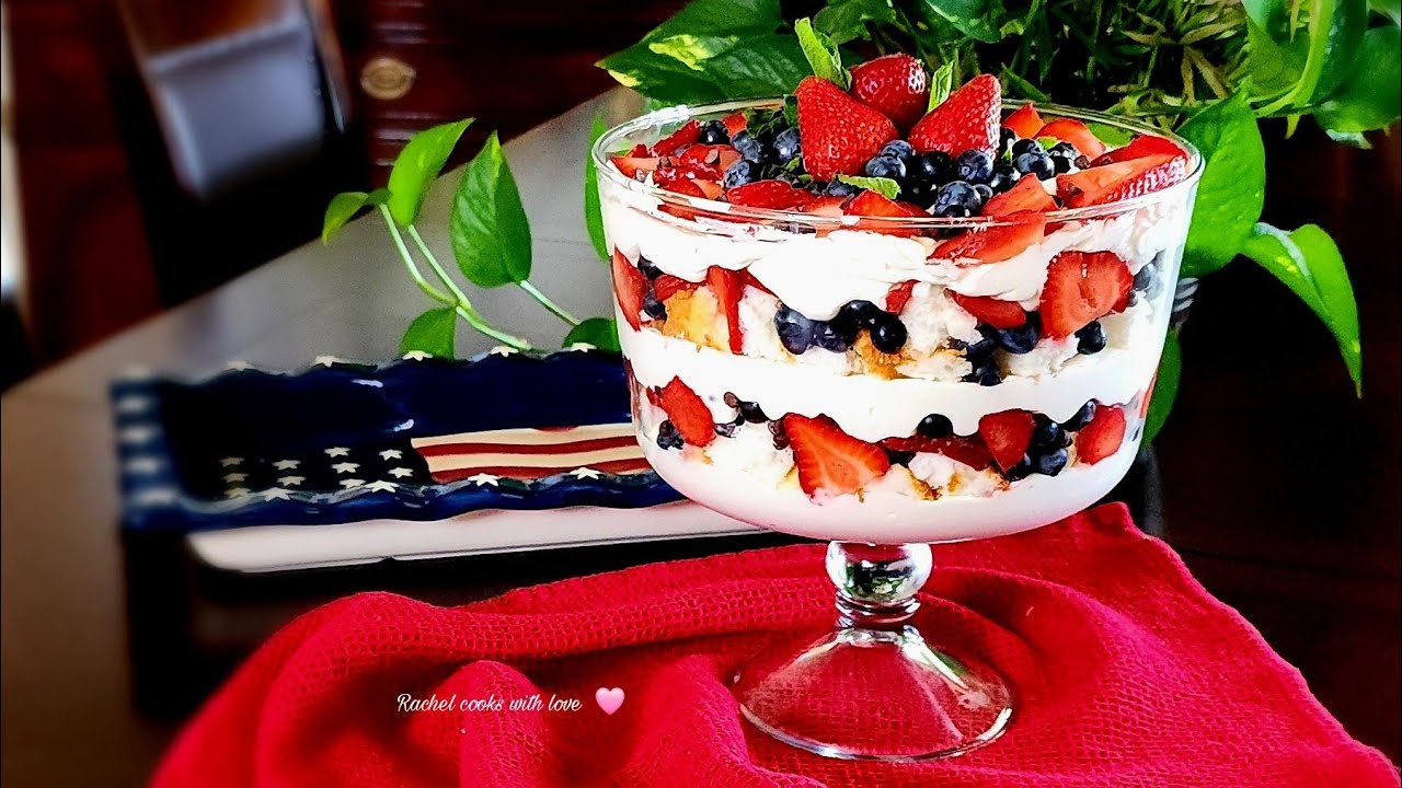 Easy as 123 // Perfect 4th of July Dessert❤️#desserts #trifle #rachelcookswithlove