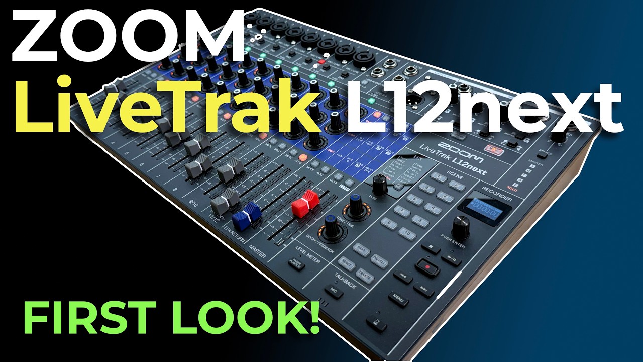 Невероятный НОВЫЙ Zoom LiveTrack L12next | Микшер - Рекордер - Интерфейс