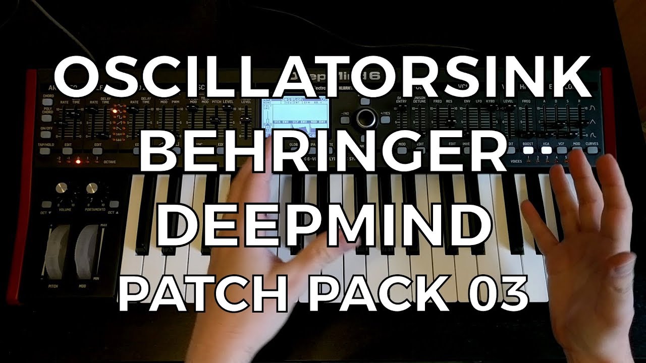 Behringer DeepMind - Free Patch Pack 3 - Ambience and Texture