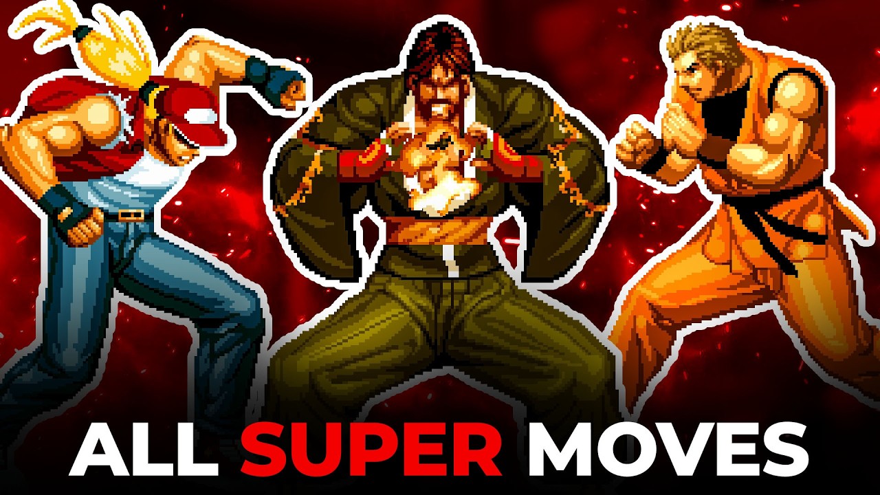 ALL SUPER MOVES TUTORIAL - The King of Fighters '94 Re-Bout (KOF94 ReBout)