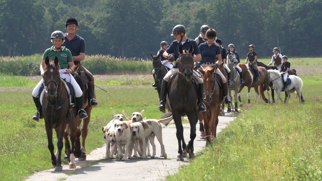 Jagdritt zu Schloß Philippseich 2019 mit der Taunusmeute