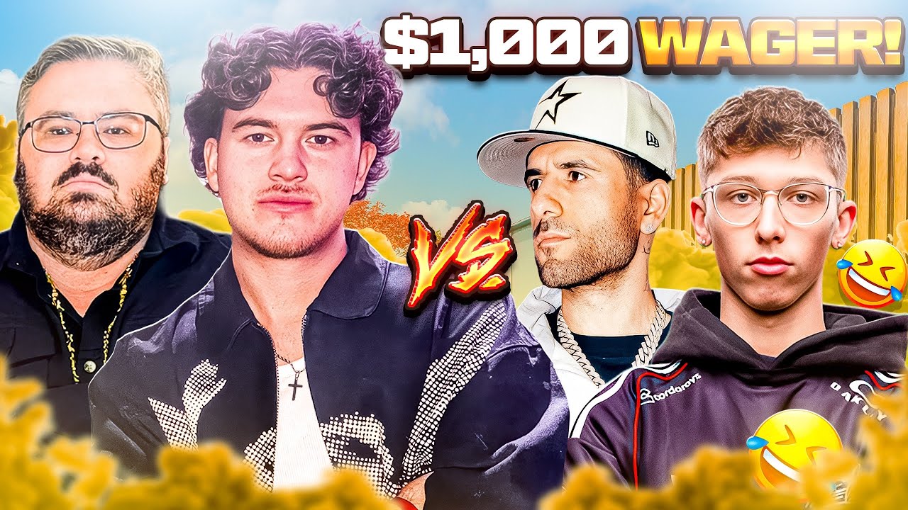 $1,000 WAGER vs FaZe Kaysan and 100T Scrap! *HILARIOUS!*