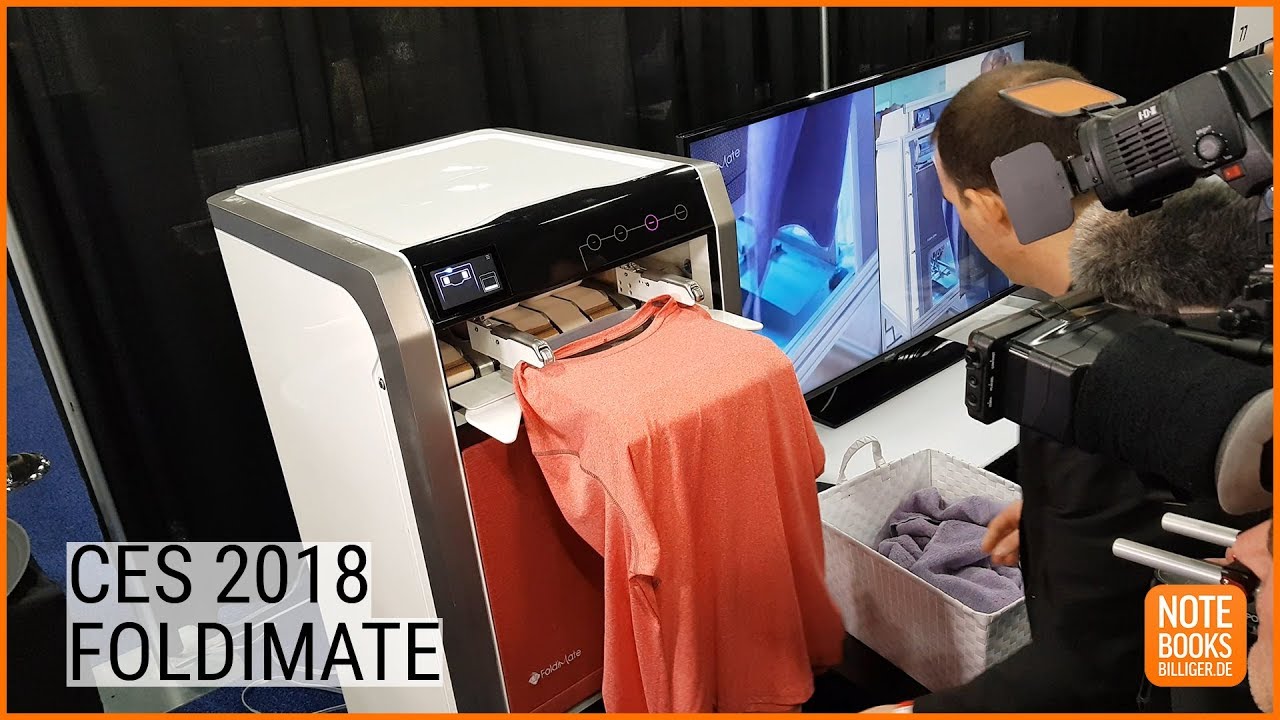 CES 2018: FoldiMate legt eure Wäsche zusammen - Deutsch / German ►► notebooksbilliger.de