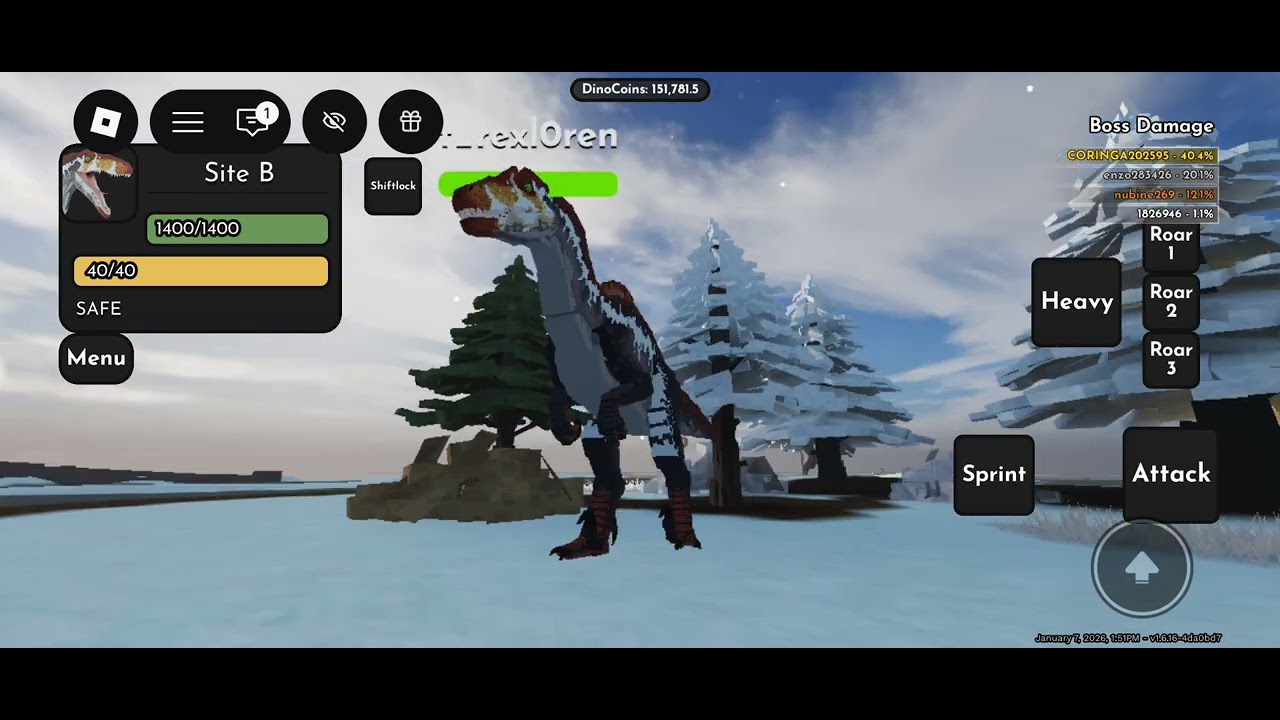 Sobre os teamers em Jurassic blocky.... é sério 