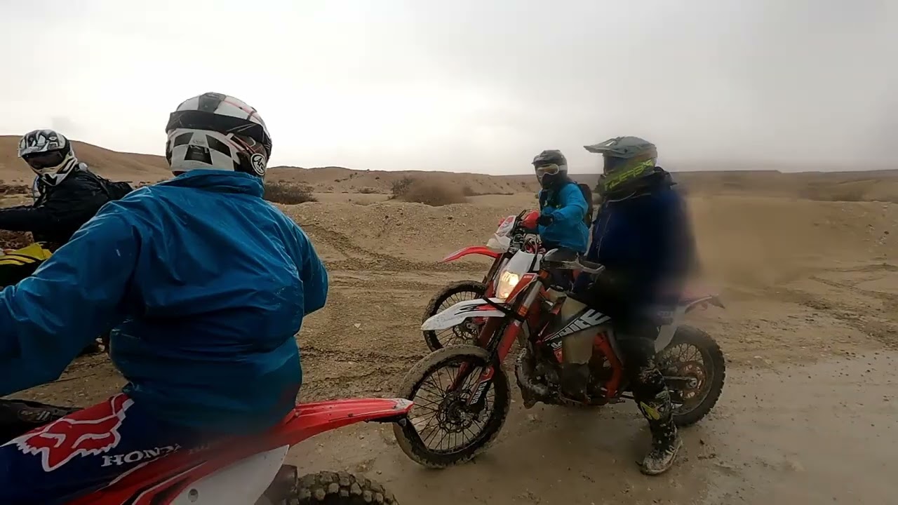 רכיבת אופנועים לצד שיטפונות בנחל צין 19.2.2022