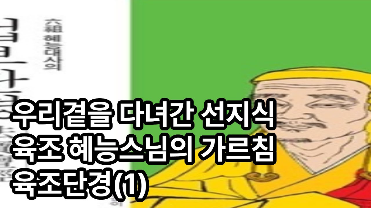 우리곁을 다녀간 선지식 육조혜능스님의 가르침 육조단경(1)