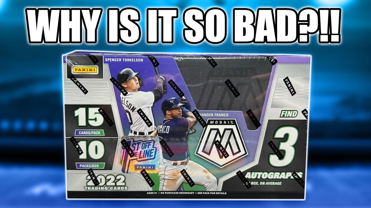 THIS PRODUCT BROKE ME 😤 | 2022 Panini Mosaic Baseball FOTL Box Meltdown