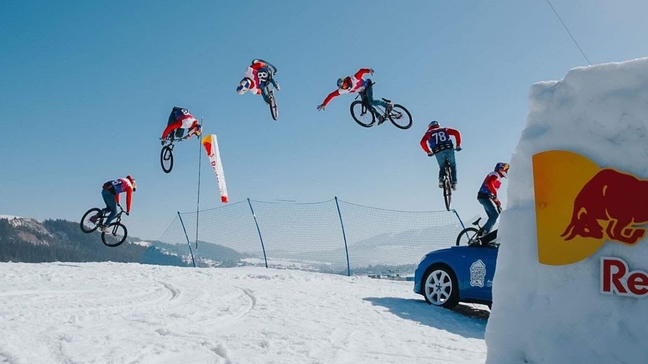 Śnieżne hopy i SNOWpark na rowerach | Białka Tatrzańska | Godziek Brothers