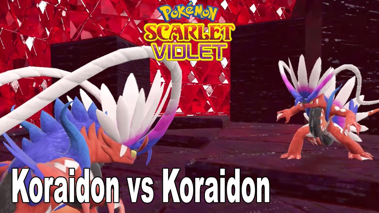 Pokemon Scarlet Violet Koraidon vs Koraidon Battle [HD 1080P]