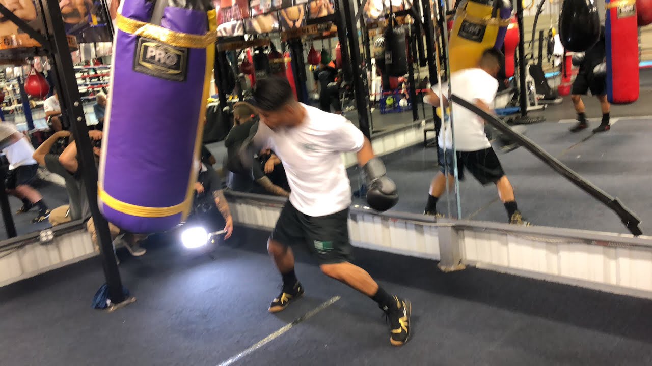 Mikey Garcia exploding on the heavy bag