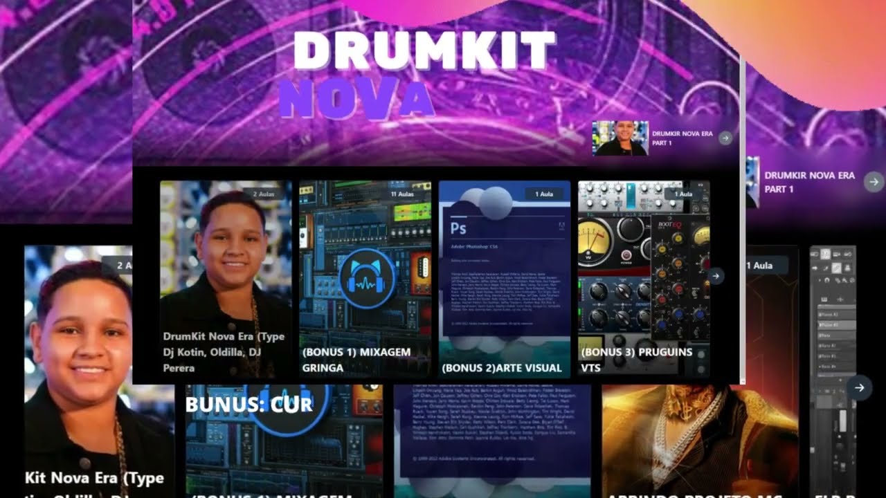 DRUM KIT DJ KOTIN + CURSO MIXAGEM GRINGA AUMENTE A QUALIDAE DOS SEUS BEATS!