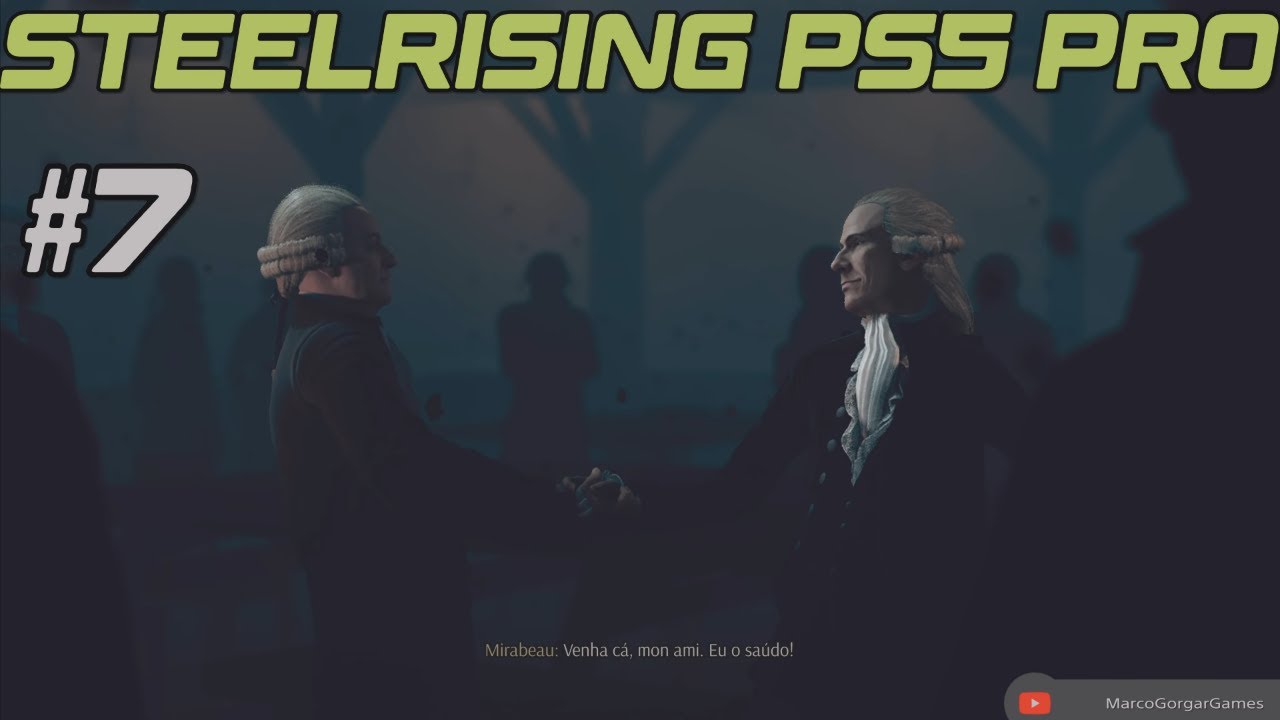 SteelRising #7- Monsieur de Mirabeau, Memo Retrato carvão e Anel. Boss Aríete Grego Instável PS5 PRO