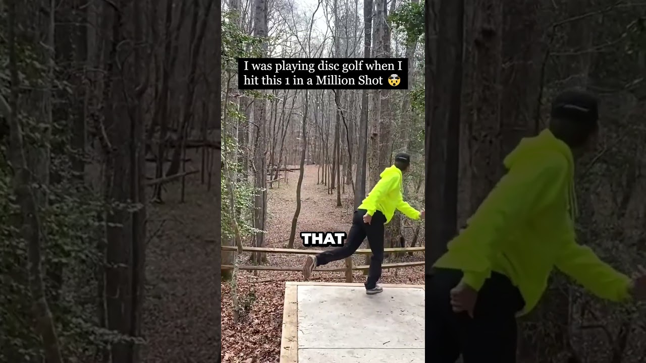 The craziest disc golf throw ever 🤯👏