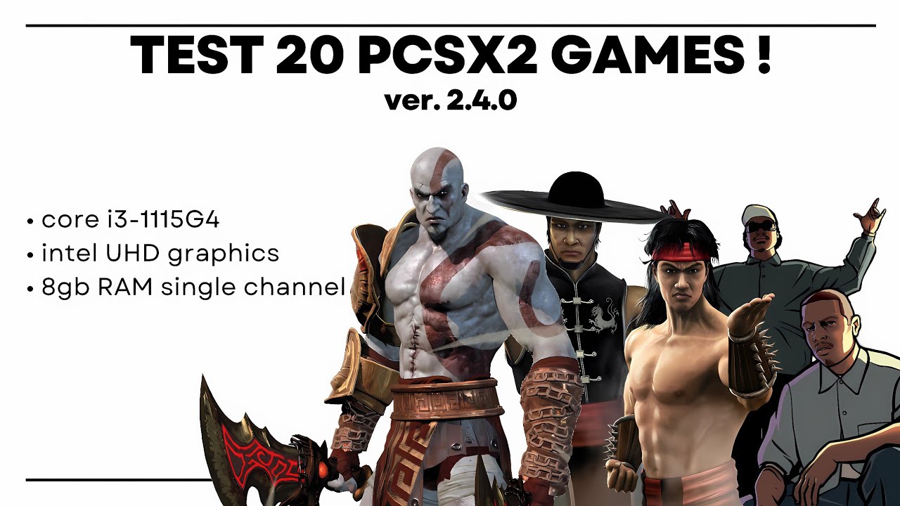 Tes 20 game di PCSX2 v2.4.0 • core i3-1115G4 + intel UHD graphics + 8gb RAM game test