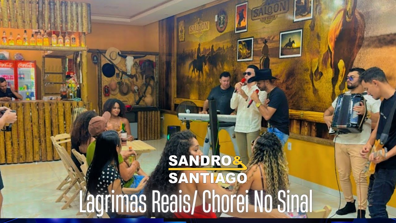 LÁGRIMAS REAIS / CHOREI NO SINAL - Sandro e Santiago Vídeo Clipe Oficial Dvd 21 Anos 