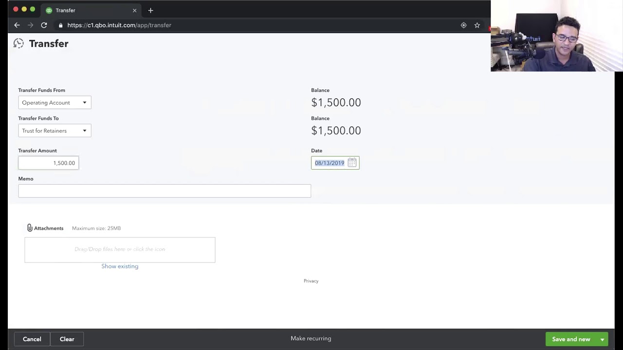 Managing retainers in QuickBooks Online for Law Firms
