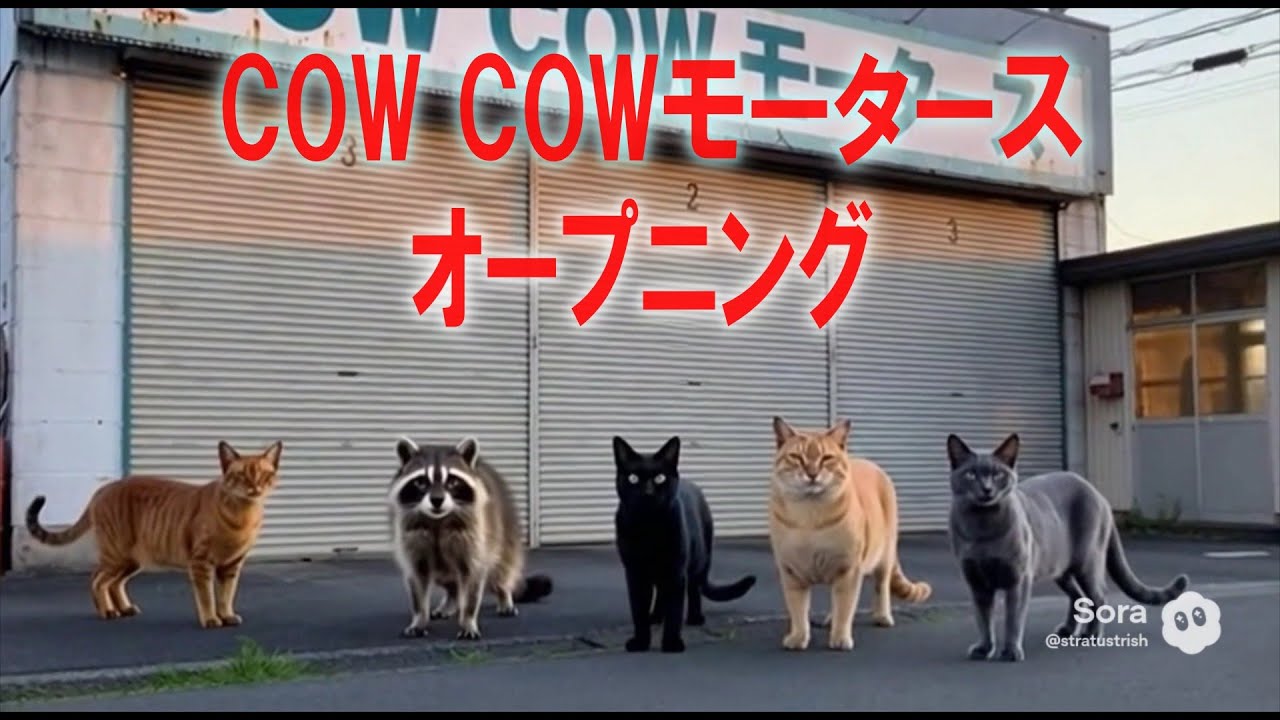 COW COWモータース #カウカウ #ウシジマ君 #車 #猫