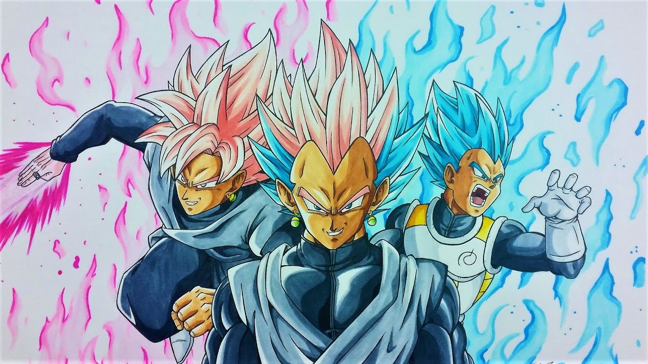 Drawing GATUKA BLACK | Goku Black & Vegeta FUSION | Dragonball Super | TolgArt