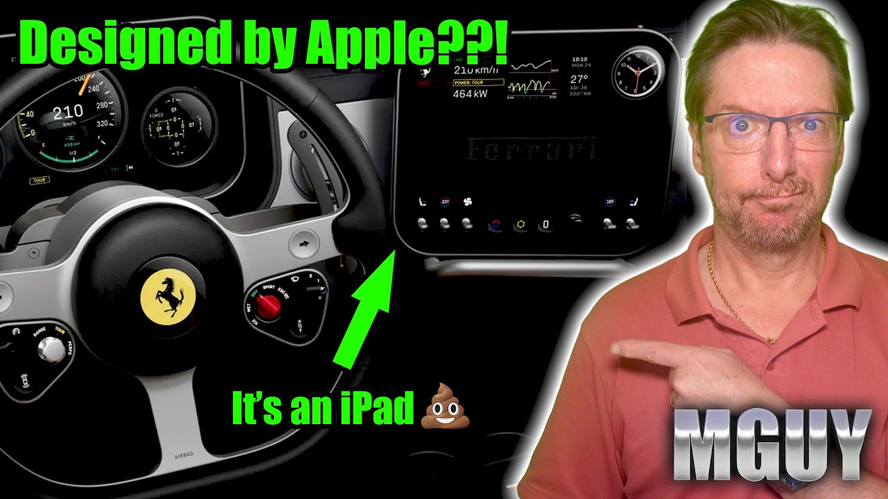 Ferrari's first EV is LITERALLY an iPad on wheels | MGUY Australia