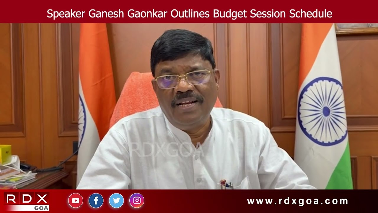 Speaker Ganesh Gaonkar Outlines Budget Session Schedule